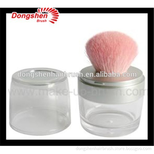 High quality jar brush , plastic container,makeup brushes free samples